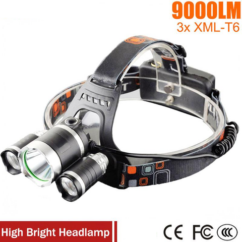 LED Rechargeable Headlight Set