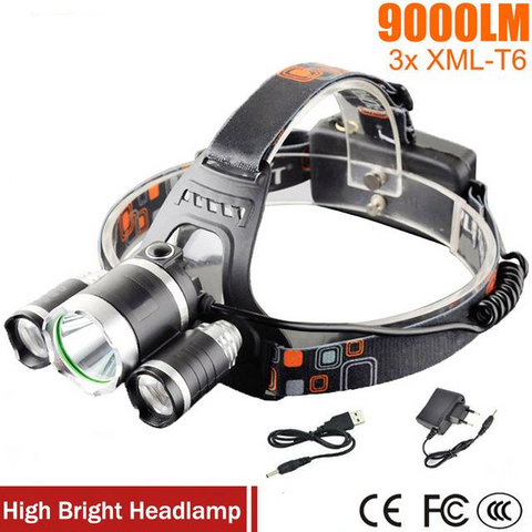 LED Rechargeable Headlight Set